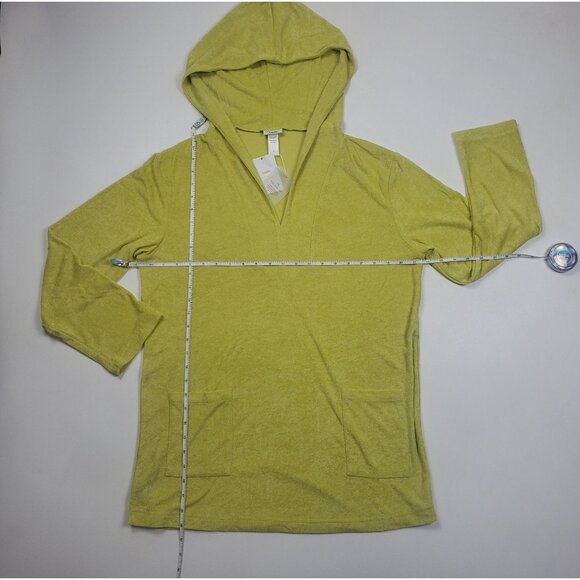 Andie Swim The Hoodie Dress Women's Size Small Honeysuckle Terry Lounge Cover-Up - Picture 6 of 16